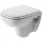 Mobile Preview: WC-Sitz D-Code mit Deckel und Edelstahl-Scharnieren