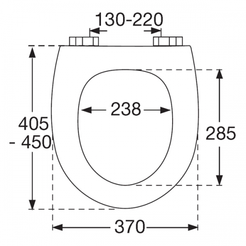 Preview: WC-Sitz mit Deckel, Absenkautomatik und Edelstahlscharnieren, abnehmbar