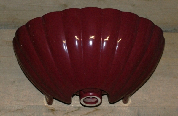 Handwaschbecken Modell Muschelform, rubinrot